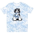 thumbnail image 3 of Inktastic B/w Parti Doodle Dog T-Shirt, 3 of 5