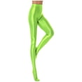 thumbnail image 4 of MSemis Womens Shiny Oil Footed Pantyhose Long Leggings Fitness Workout Sports Tights Yoga Pants, 4 of 4