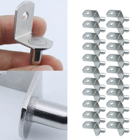 

Drill Bits And Accessories 20pcs Simple Cabinet Bracket Partition Board Bracket Wooden Bracket Shelf Pin 7 Character Corner Code With Pin Bracket