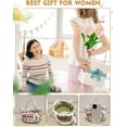 thumbnail image 6 of CAILDANL Women Crochet HandBag Small Handmade Woven Crossbody Bag Cute Shoulder Bag Knitted Tote Bag Fairy Bag Gifts for Women, 6 of 6