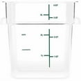 thumbnail image 3 of Squares Polycarbonate Food Storage Container, 4 qt, 7.13 x 7.13 x 7.29, Clear, Plastic | Bundle of 2, 3 of 4