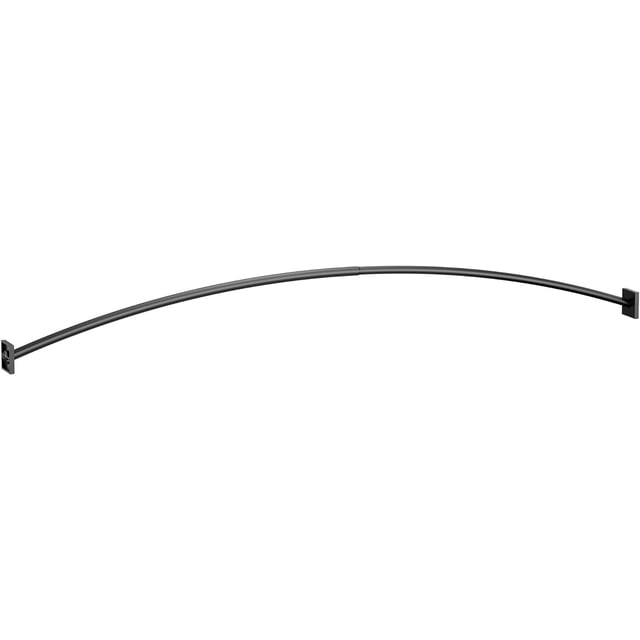 Moen CSR2169BL Triva Tringle de Rideau de Douche Courbée Réglable de 48 à 72 Pouces, Noir Mat