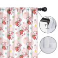 thumbnail image 4 of Blackout Kids Curtains,Pink Cow Strawberry Flower Pattern Childrens Insulated Curtains Set Of 2,Bedroom Essentials,Toddler Room Decor 42x54in(106x137cm), 4 of 5