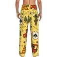 thumbnail image 3 of Balery Forest Guard print Men's Pajama Pants,Ultra Lightweight Pjs,Lounge Pant-Large, 3 of 9