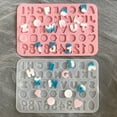 thumbnail image 2 of Cake Mold Food Grade DIY Baking Tools Button Letter Number Shape Chocolate Candy Silicone Mould Kitchen Supplies, 2 of 8