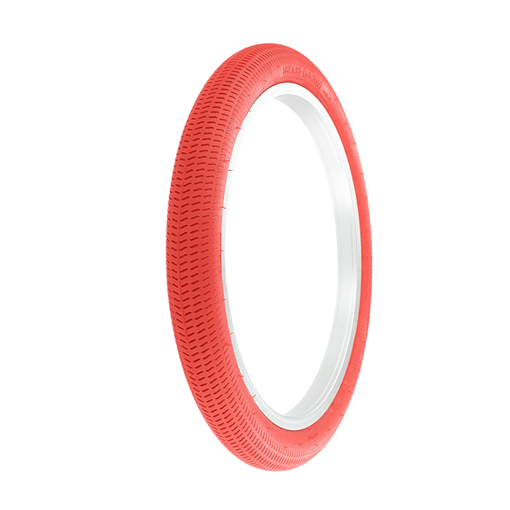 PRO High Performance Bicycle Bmx Tire 18" X 1.95 Red, Bmx/Freestyle Tread.