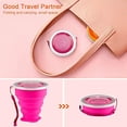 thumbnail image 2 of Collapsible Cups for Travel - Portable Silicone Foldable Cup with Lid, Reusable Collapsible Drinking Cup for Camping, Hiking, and Daily Use - Compact, Leak-Proof, and Sturdy Collapsible Water Cup, 2 of 7