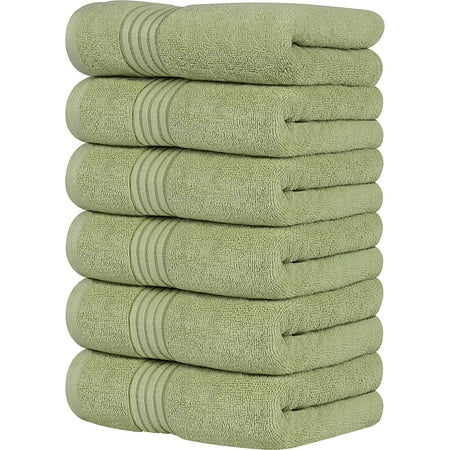 

Utopia Towels 6 Pack Premium Large Hand Towels 600 GSM Cotton 16 X 28 Inches