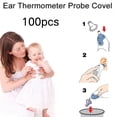 thumbnail image 7 of Greensen Ear Thermometer Cover for ,Ear Thermometer Cover Replacement,100PCS PP Plastic Ear Thermometer Probe Protective Cover Replacement Accessory for, 7 of 7