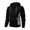 Black, variant on Mens Sweatshirt Jacket Long Sleeve Hooded Zip Up Top With Pockets Drawstring Sports Jackets