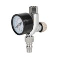 thumbnail image 2 of Air Pressure Regulator 1/4in NPT Alloy Steel Wear Resistant Spray Gun Air Regulator for Automobile, 2 of 5