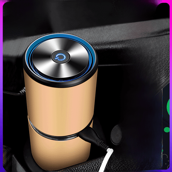 Purificador de aire para coche, purificador de aire para coche con doble USB y iones negativos, purificador simple