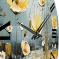 thumbnail image 5 of Designart "Yellow Buttercups Buttercup pasture" Floral Oversized Wall Clock, 5 of 5