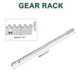 thumbnail image 2 of Uxcell Steel Gear Rack, 2 Pack Total 3.3 ft Heavy Duty Reinforced Rack with Mounting Hardware Straight Gear, 2 of 8