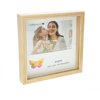 Pavilion Gift Company Mom You Make Life Beautiful 7.5x7.5 Glass & Wood Shadow Box Butterfly Striped Picture Frame, Multicolor