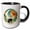 Black/White, variant on 3drose, Louise Female Name, Moon, Woman, Black Panther Head. Gift for a Woman, 15oz Mug