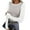Con-Gray, variant on LEBONYARD Women's Trendy Semi High Collar Lace Chic Groove Ribbed Comfortable Thermal Solid Color Long Sleeve Slim Base Knitted Pit Pullover Tops