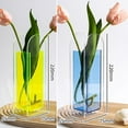 thumbnail image 6 of sunsanly Clear Acrylic Flower Vase Modern Home Office Dining Table Centerpiece Desktop Decoration Hydroponic Floral Holder Transparent Container, 6 of 8