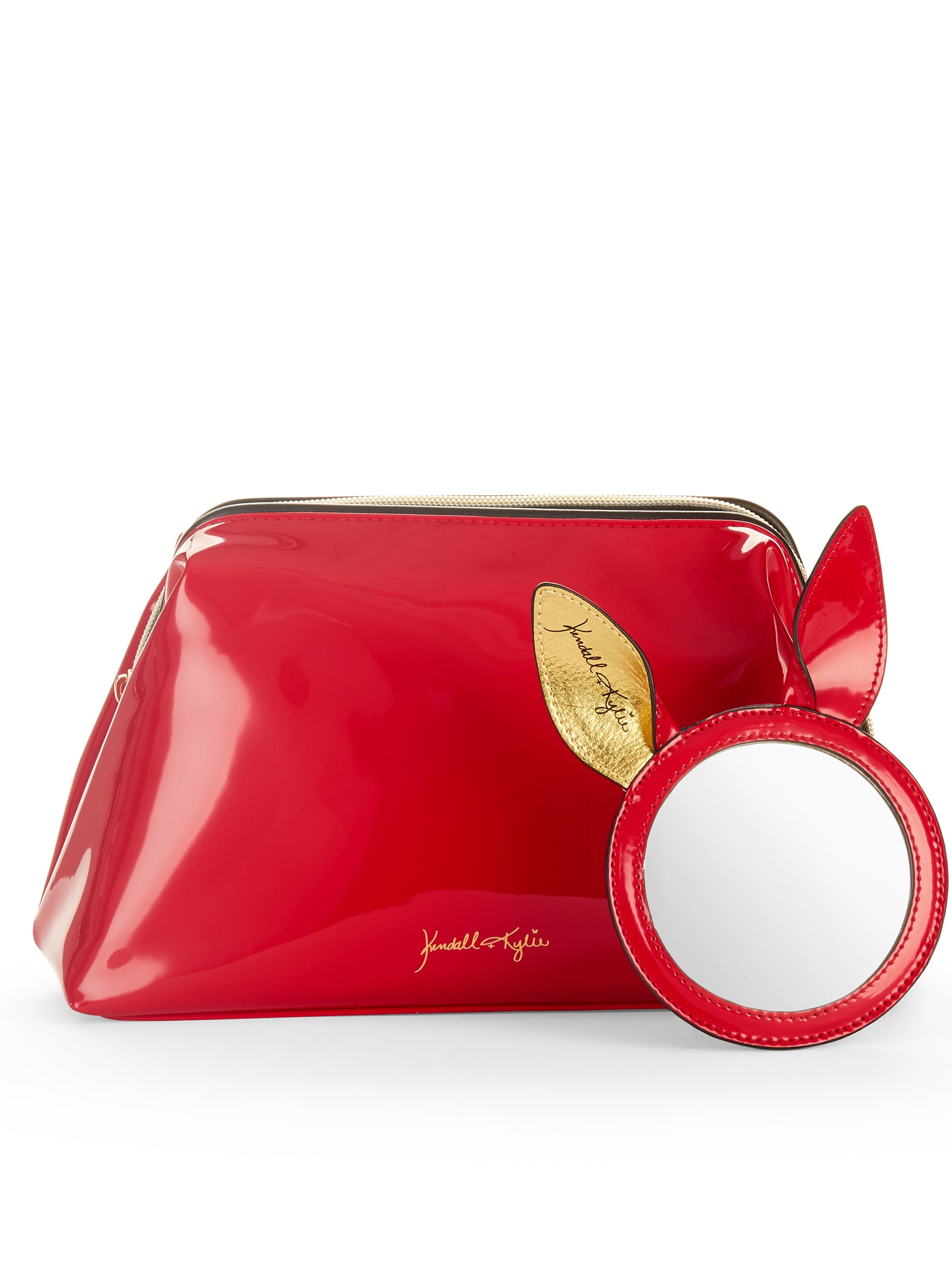 Katie Red Patent Cosmetic Bag