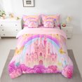 thumbnail image 2 of Erosebridal Magic Castle Bedding Full Size, Butterfly Rose Bedding Sets Full Size, Bling Rainbow Decor, Reversible 7-Piece, 2 of 5