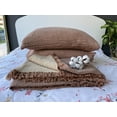 thumbnail image 4 of Soft 100% Turkish Cotton Muslin Bed Shams, Brown, 20 x 30 inches, Standard Size 2 Pieces Shams, 4 of 4
