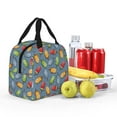 thumbnail image 4 of Yiaed Fruit Ice Cream Print Insulated Lunch Bag Reusable Cute Tote Lunch Box, Leakproof Cooler Lunch Bags for Work Office Travel School Picnic, 4 of 5