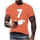 thumbnail image 2 of Tops para hombre, blusas y camisas de manga corta con cuello redondo para hombre, jersey informal con cuello redondo estampado para hombre, pantalones cortos deportivos para fitness, blusa de poliéste, 2 of 5