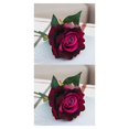 thumbnail image 3 of Ounissouiy Nuevo Rosa Seda Artificial Ramo Boda Decoración Hogar Flores Arreglo Type2 NO2, 3 of 5