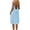 Light Blue, variant on Fashion Women Summer Round-Neck Casual Solid Sleeveless Sleepshirts Sling Backless Dress Gray M