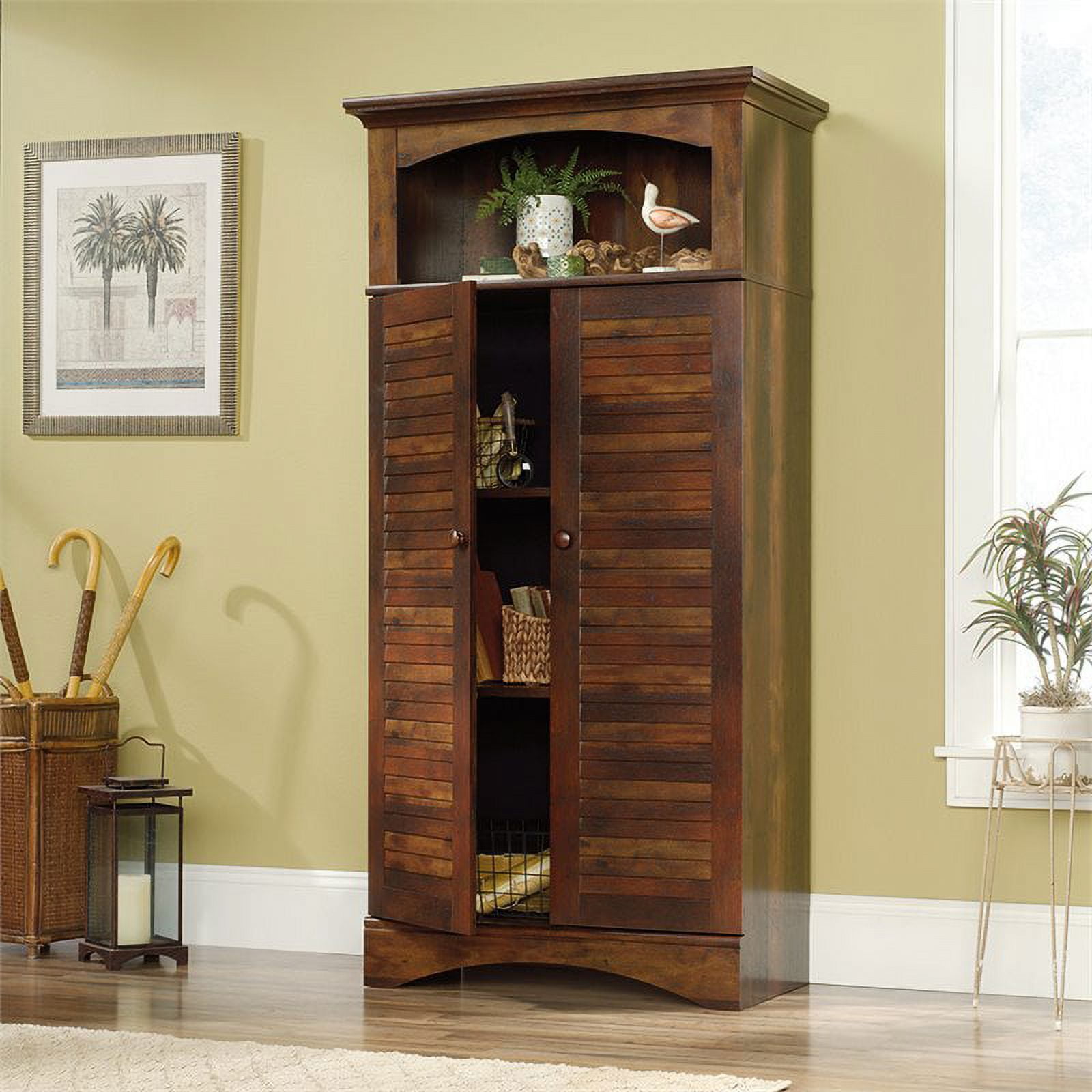 Sauder harbor view storage cabinet deals