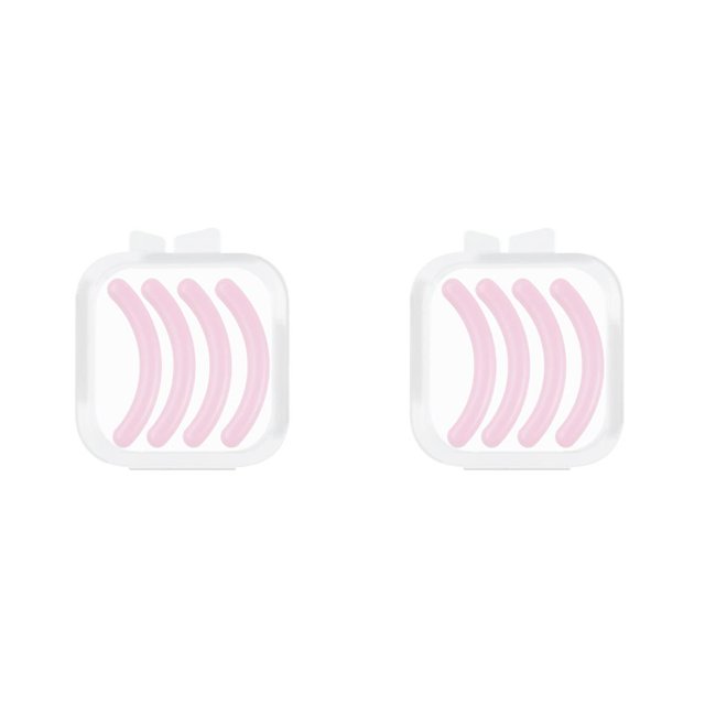 Minnieouse Recambios para rizador de pestañas, goma colorida, mano de obra fina, suministros de herramientas de belleza, reemplaza la tira adhesiva, rosa rosa jade (cuatro) 2piezas Minnieouse CBP382440