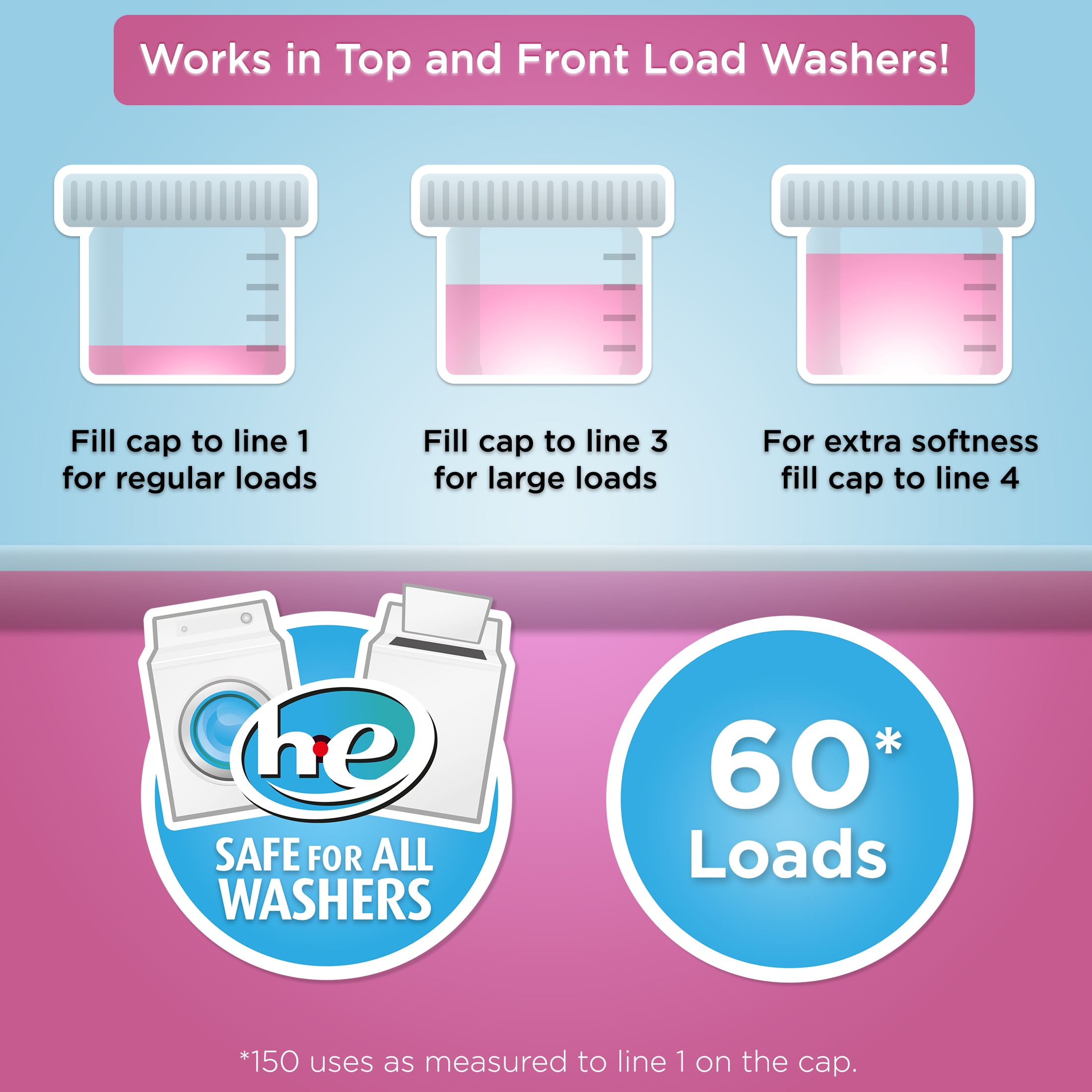Great Value Ultimate Fresh Fabric Softener, Spring Showers, 51 FL OZ, 60 Loads, Compare to the Softening of Downy®
