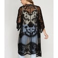 thumbnail image 5 of Bsubseach Women Mesh Lace Kimono Cardigan Swimsuit Cover Ups Floral Beachwear Dress, 5 of 7