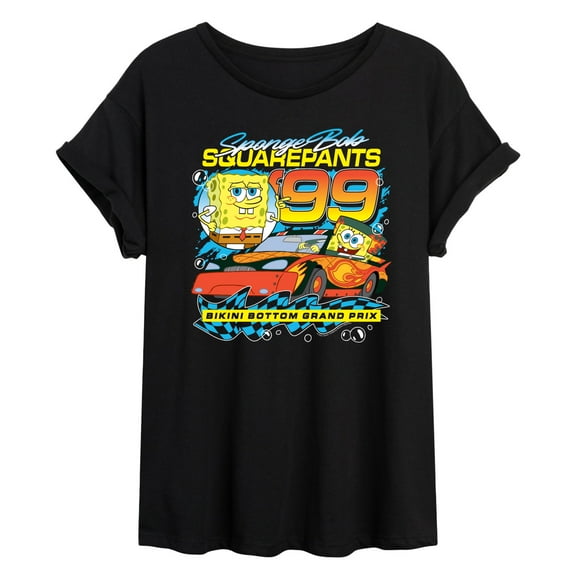SpongeBob SquarePants - Racing - Women's Oversized T-Shirt