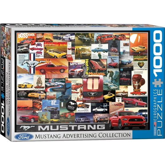 Ford Mustang Advertising Collection 1000-Piece Puzzle