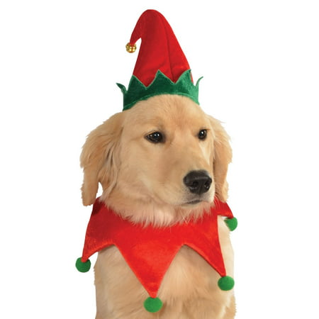 Elf Hat and Collar Pet Costume