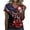 Z2 Red, variant on Women Festival Shirt Short Sleeve Fourth V Neck Independence Day Glitter Rhinestone Embellished Print July Summer Soft Tee Comfort Top