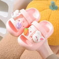 thumbnail image 2 of WUANDIXFA Toddler Shoes Clogs Slide Sandals for 0-8yrs Kids Unisex for Girls and Boys Garden Shoes Cartoon Slides Slip-Resistance Sandals Beach Pool Slippers (Pink, 11), 2 of 7
