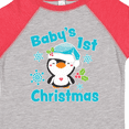 thumbnail image 4 of Inktastic Baby's 1st Christmas with Cute Penguin and Snowflakes Boys or Girls Toddler T-Shirt, 4 of 5