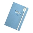 thumbnail image 2 of Cuaderno Planificador 2024, Cuaderno con Lista de Tareas Pendientes, Organizador de Gestión Del Tiempo, Cubierta de PU, Planificador Mensual, 156 Hoja , azul, 2 of 8