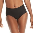 thumbnail image 3 of Women's Hanes 40FDL3 Comfort Period Light Brief Panty - 3 Pack (Black/Gloss/Navy 8), 3 of 5