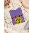 thumbnail image 3 of Happy Mind Splashed Ink Shaped T-Shirt Women -Image by Shutterstock, Female Small, 3 of 4