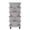 Grey, variant on VECELO Stackable Planters 5 Tier Vertical Gardening Planter, Stackable Garden Tower Indoor Outdoor Pot For Strawberries, Flowers, Herbs, Vegetables With Removable Wheels, Dark Green