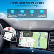 ATOTO Car Stereo Double Din Car Stereo7in Car Audio Head Unit CarPlay Screen with Bluetooth Wireless CarPlay & Wireless Android Auto GPS Tracking WiFi Built-in amplifier (A5)