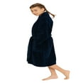thumbnail image 4 of PEACNNG - Girls‘ Microfleece Plush Robe - Warmth  Soft and Cozy - Luxurious With 2 Pockets & Belt (PNK-Medium), 4 of 6