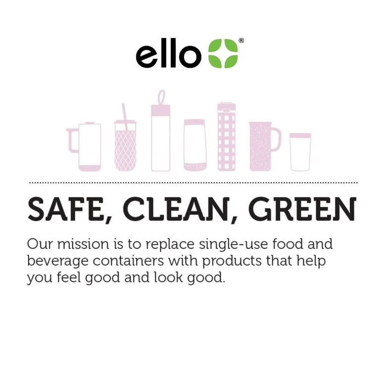 Ello Color Lock 3.4 Cup Round Glass Meal Prep Containers 2-Pack photo 8