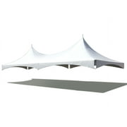 TentandTable High Peak Frame Party Tent Top Only, White , 20 ft x 40 ft
