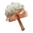 thumbnail image 1 of Kmbangi Artificial Wedding Bride Bouquet Romantic Handheld Bridesmaid Flower with Ribbon, 1 of 9