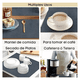 thumbnail image 5 of 2pz Tapete Bar, Escurridor Platos, Tapete Cocina Escurridores Malubero Blanco y Negro, 5 of 5