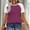 A143 Wine, variant on Active Raglan Tee for Women Crewneck Short Sleeve Two-Tone Contrast Design Soft Breathable Cotton Blend Loose Fit Casual Sporty Clothes